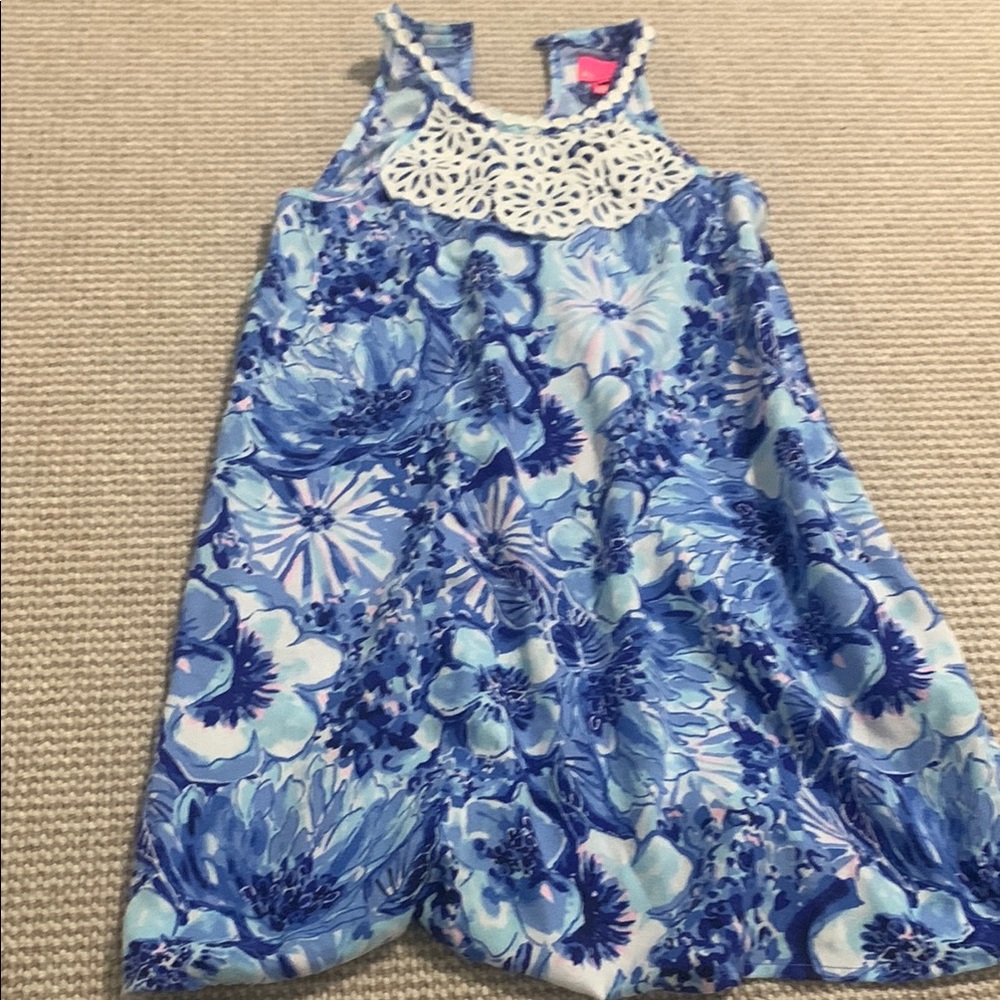 Lilly Pulitzer Blue Floral Dress